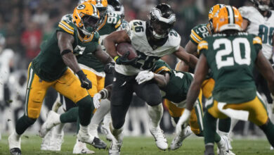 green bay packers vs philadelphia eagles match player stats